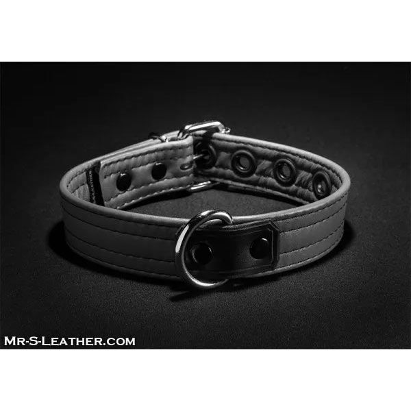 Mr.S Leather LEATHER Puppy Collar | Grey