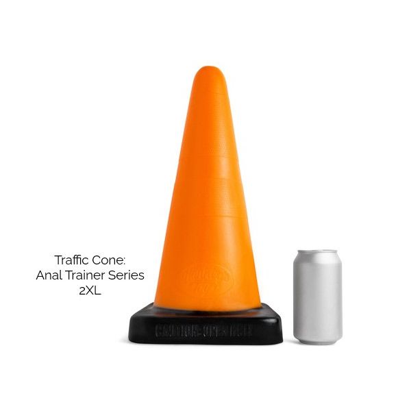 Mr Hankey's TRAFFIC CONE: Anal Trainer 2XL |12 Inches SOILD ORANGE