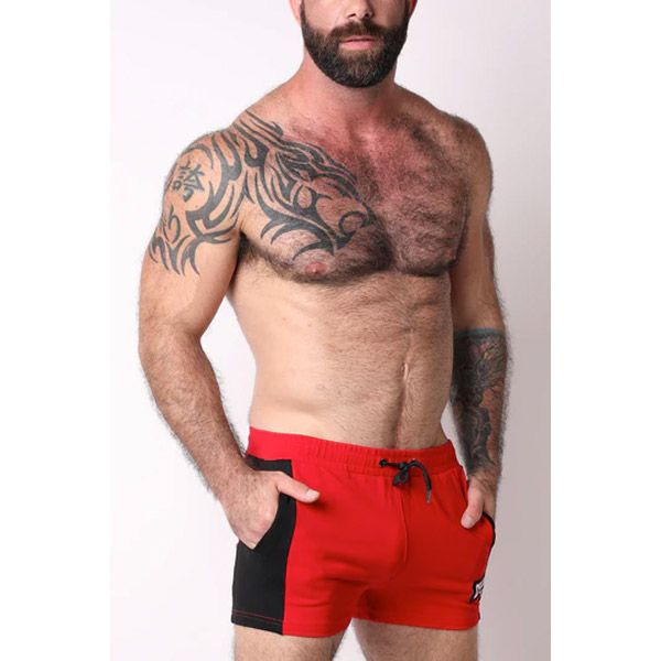 CellBlock sale 13 Red Gauntlet Zipper Short