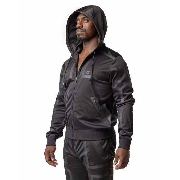 Nasty Pig CREW Hooded Track Jacket | Black