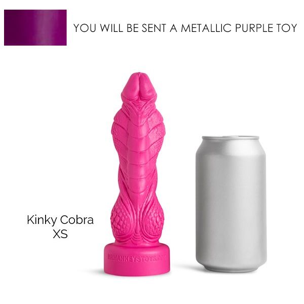 Mr Hankey's KINKY COBRA Dildo: Metallic Purple XS| 7 Inches