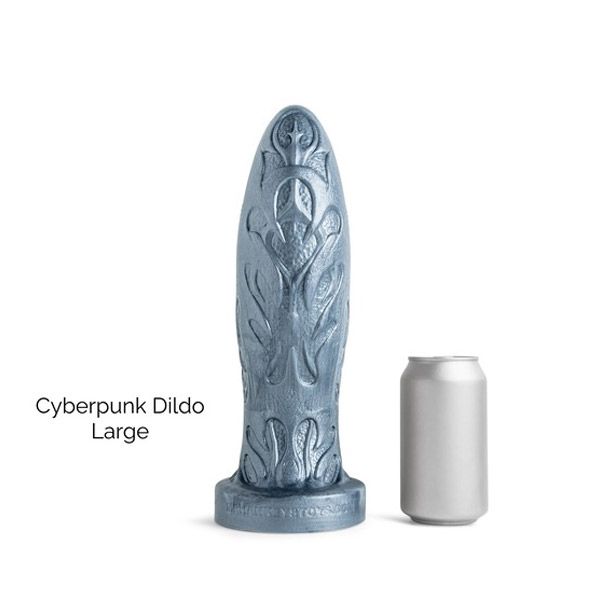 Mr Hankey's CYBERPUNK Dildo: Gunmetal Large | 11.5 Inches