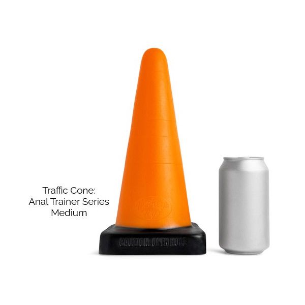 Mr Hankey's TRAFFIC CONE: Anal Trainer Medium | 9.25 Inches SOLID ORANGE