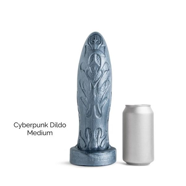 Mr Hankey's CYBERPUNK Dildo: Gunmetal Medium | 9.5 Inches