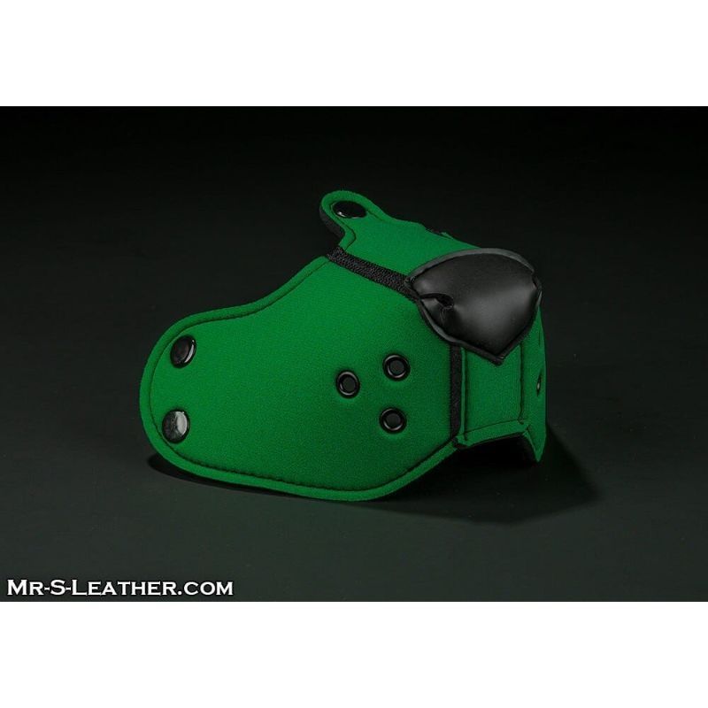 Mr S Leather NEOPRENE Puppy K9 Muzzle | Hunter Green