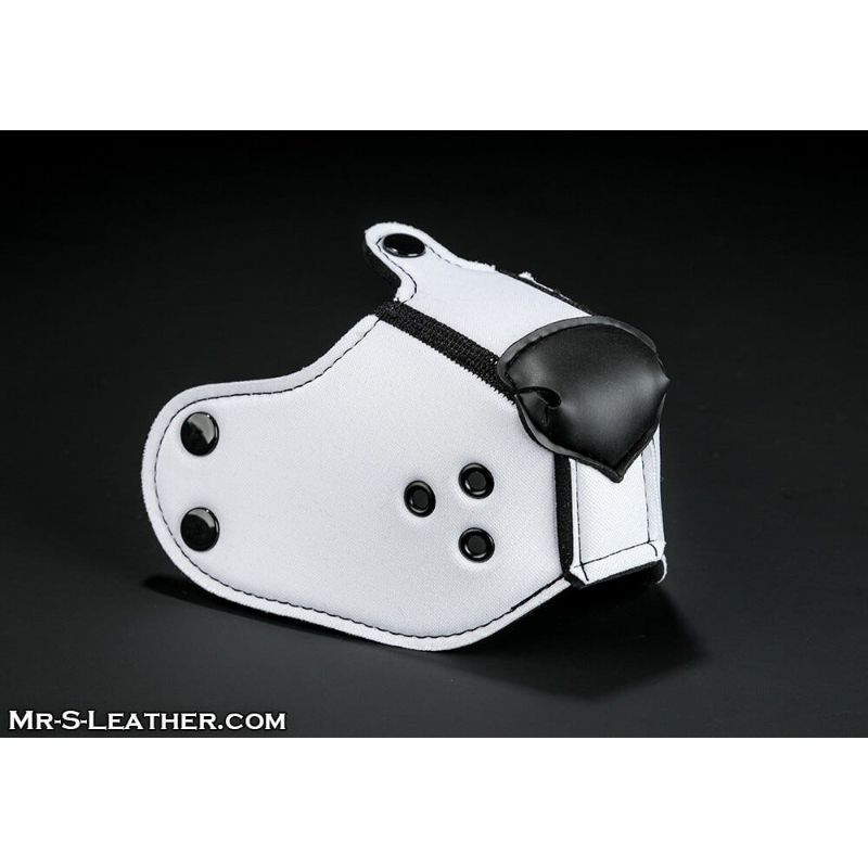 Mr S Leather NEOPRENE Puppy K9 Muzzle | White